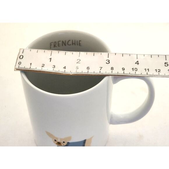 MUG-FRENCHIE-PET SHOP-White-French Bulldog-Holds 12 oz-2 Available - Picture 9 of 9